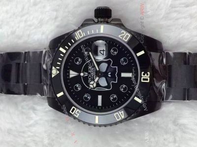 High Quality Replica Rolex Mastermind Submariner Watch - Ceramic Bezel Skull Face